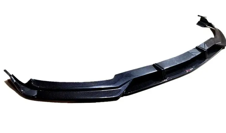 For New Dry Carbon Fiber Body Kit Front Bumper Lip Spoiler Splitter