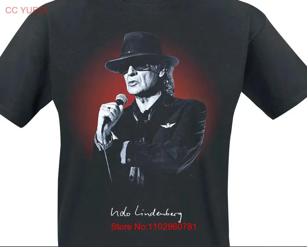 Camiseta Udo Lindenberg para hombre, algodón negro, Unisex, todas las tallas S a 5XL 1PT1627, manga larga o corta