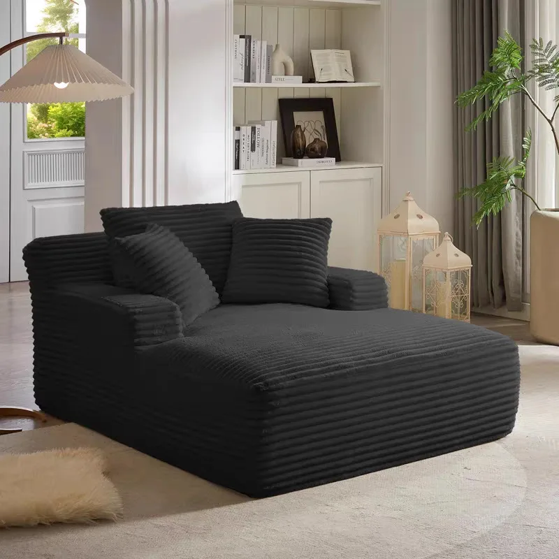 

Compressed sponge sofa corduroy recliner integrated molding frameless compression sofa customization