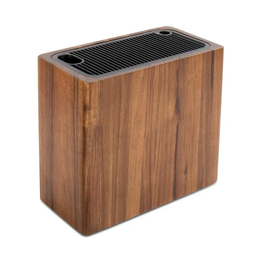 

Acacia Wood Knife Holder Block,Large Universal Knife Block without knives,Wooden Kitchen Knife Block for Countertop,Knife Holder