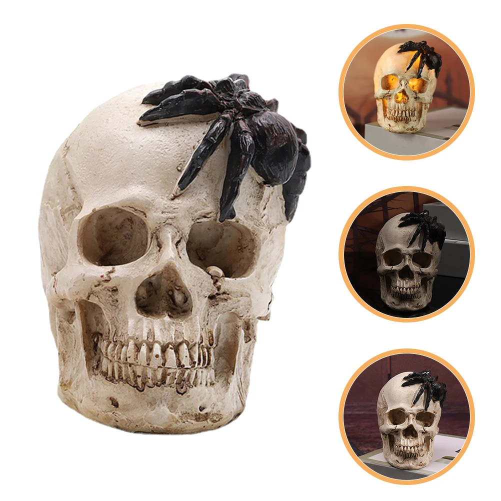 

Halloween Skull Head Led Resin Skull Lamp For Party Haunted Horror Light Home Bar Decoration Night Light