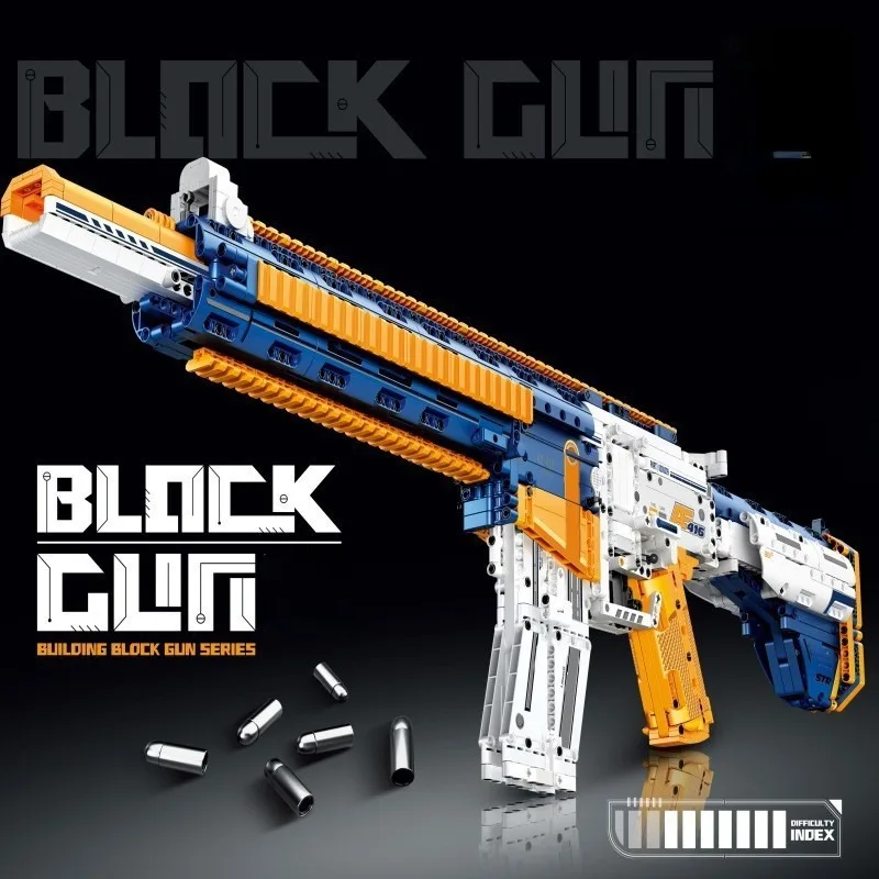 

Military Shootable Automatic Rifle Gun/Pistol Model Building Blocks MOC Assembly Brick Toys for Boys Gift