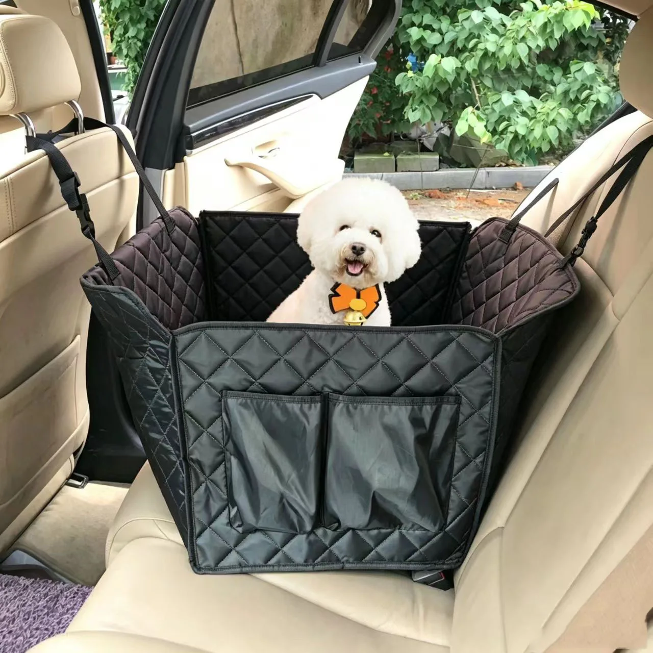 Car Rear Seat Pet Mat for Dogs, Scratch-Proof Bite-Proof Dirt-Proof Pad, Pet Accessory