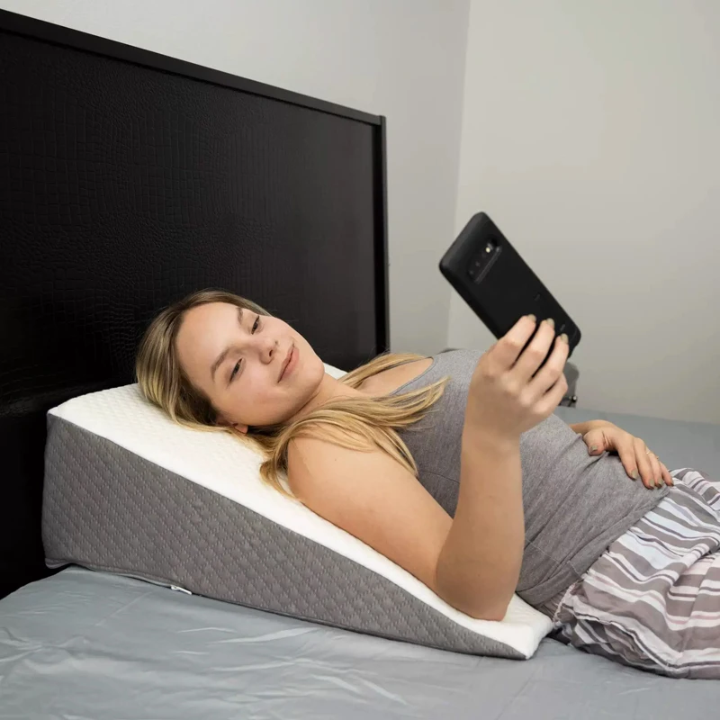 

Wedge Pillow for Sleeping Bed Wedge Pillow for After Surgery Triangle Pillow Wedge Air Layer Sleeping Wedge Cover Memory Foam