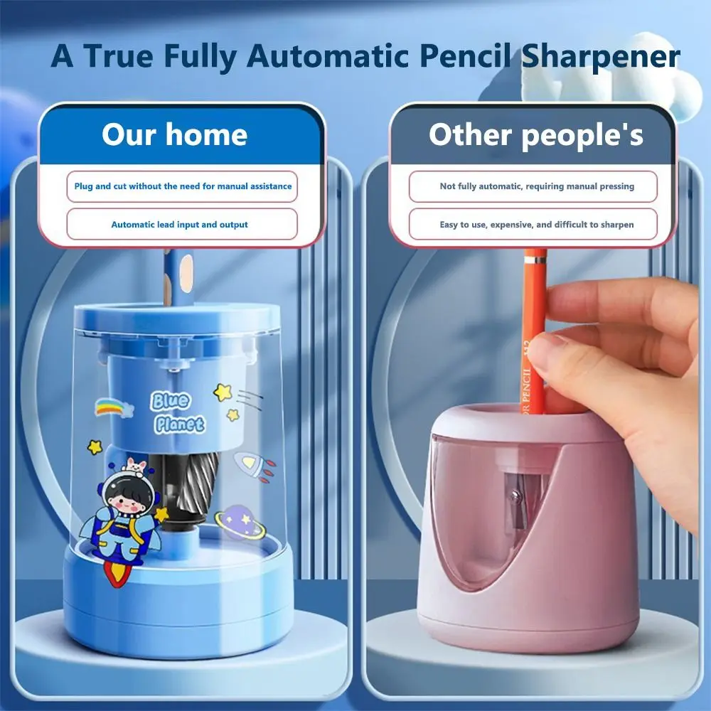 Anti Sticking Lead Pencil Sharpener Pencil Automatically Enters Rechargeable Fully Automatic Pencil Sharpener Stationery