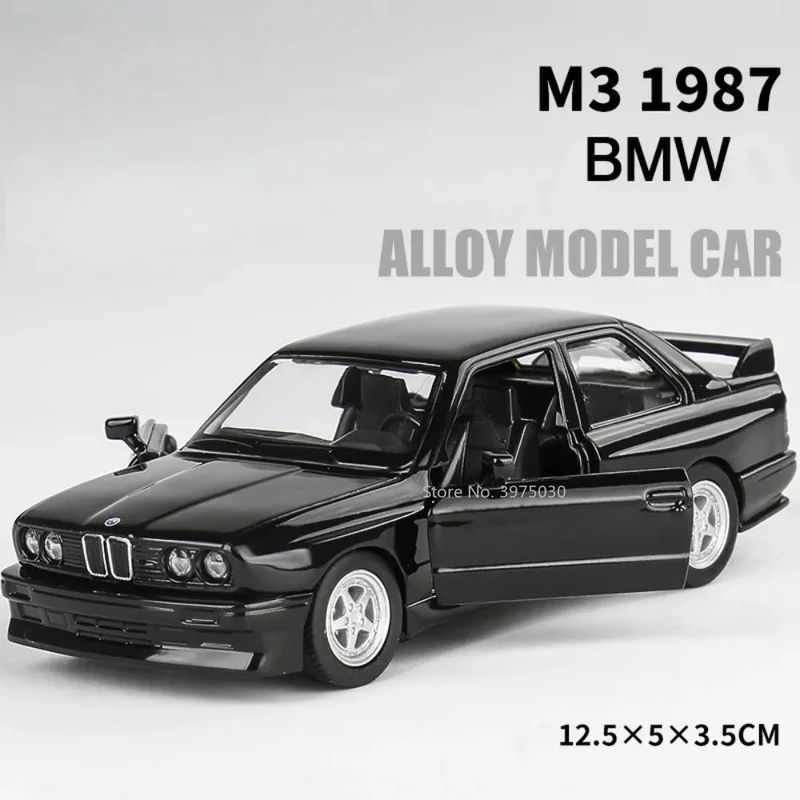 1:36 BMW M3 1978 아연 합금 자동차 모델 장난감, 금속 다이캐스트, 높은 시뮬레이션 풀백 정적 자동차 모델 컬렉션 장난감, 어린이 선물