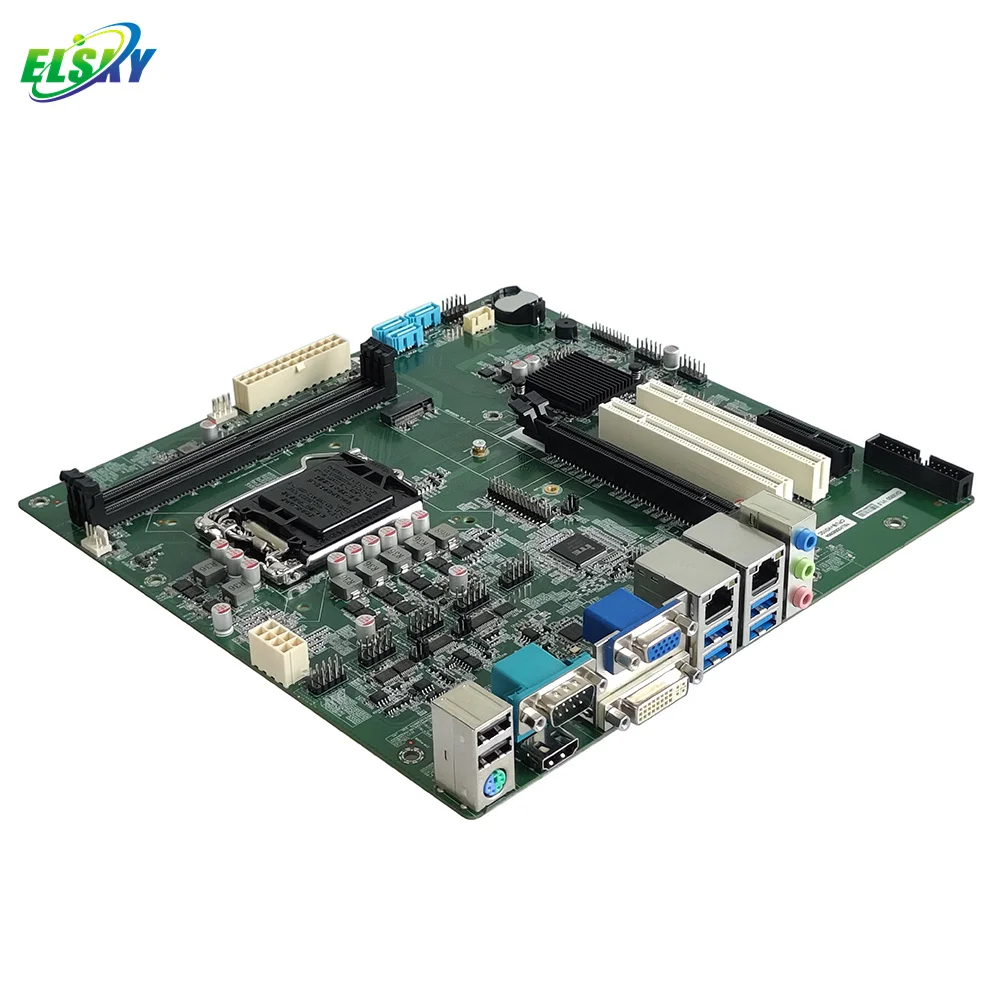 NEW ELSKY Motherboard for Computer GK6900 with CPU 6/7/8/9th Gen Core I3 I5 I7 I9 LGA1151 PC-DDR4 24Pin ATX Power PCI-E X16 PS/2
