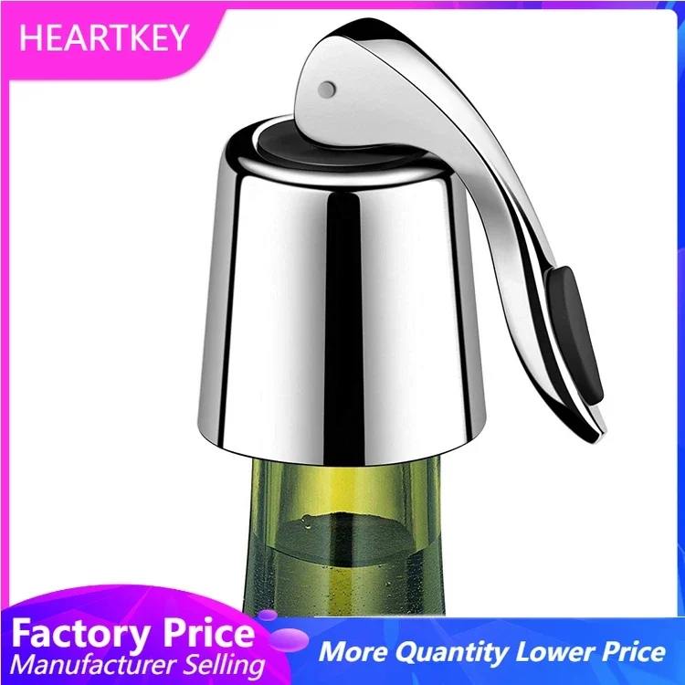 

Wine Bottle Stopper Stainless Steel Leakproof Beverage Bottle Sealer Bar Tools Barware Wine Cork