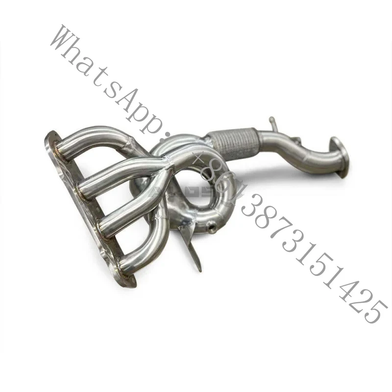 CUSKI 1.5mm Thick Smooth Stainless Steel Exhaust Manifold Header Retrofit Accessory 3 Axela 2.0 2014-2019 Auto Exhaust
