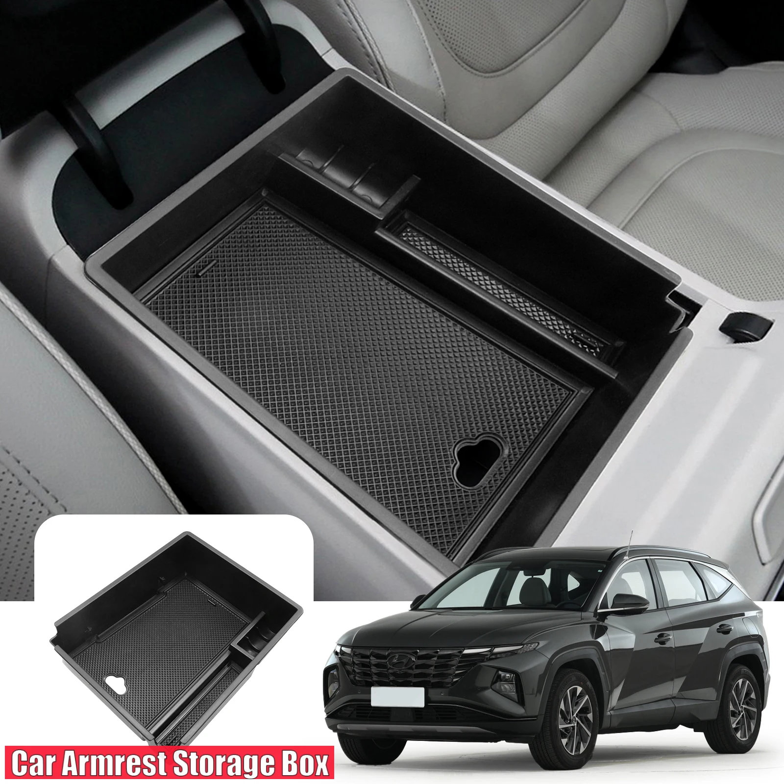 

Car Central Armrest Storage Box for HYUNDAI Tucson NX4 2021-2024 Central Control Container Auto Hyundai Tucson 2024 Accessories