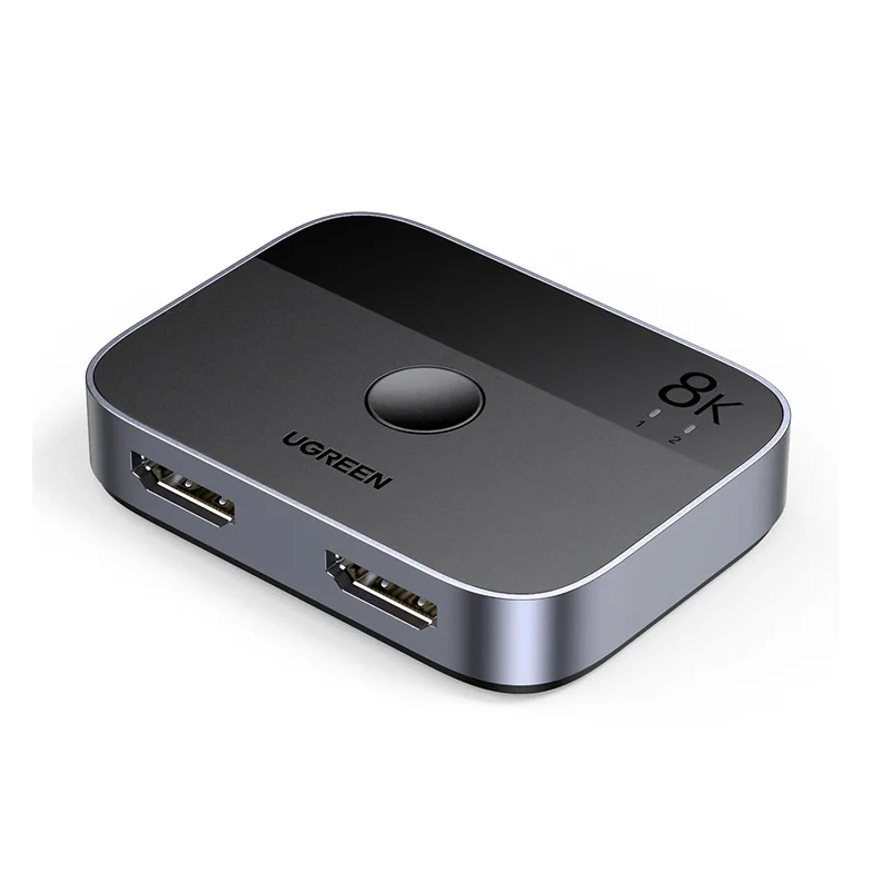 

UGREEN HD-MI 2.1 Switch Ultra HD 8K@60Hz HD-MI Splitter 2 in 1 Out High Speed 48Gbps Switch