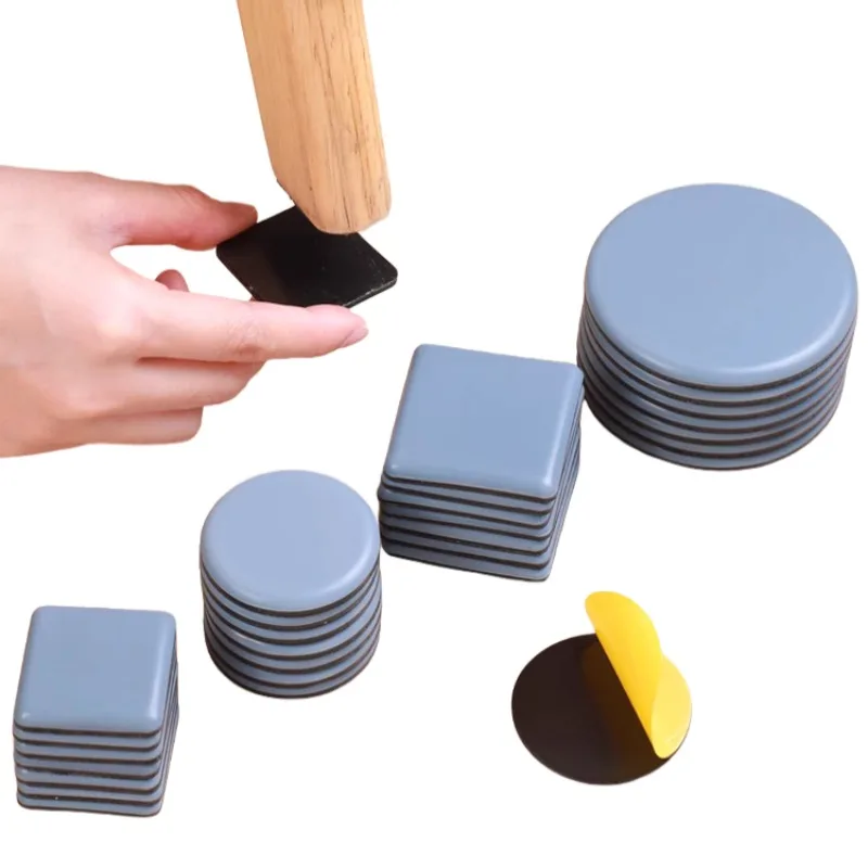 New Heavy Furniture Leg Slider Pads Self-Adhesive Feet Rug Felt Pads Anti Slip Mat Bumper Damper Chair Table Floor Protect