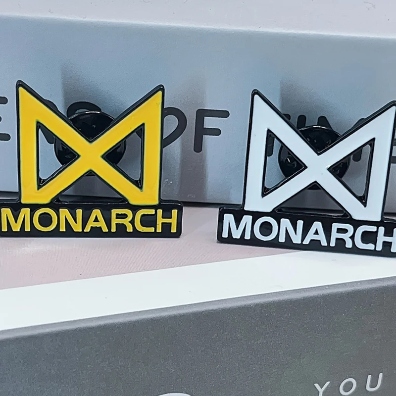 Anime Pins Movie Monarch Sciences Agency Cartoon Metal Enamel Badge Fashion Lapel Brooch Clothing Jewelry Accessories Friend Gif