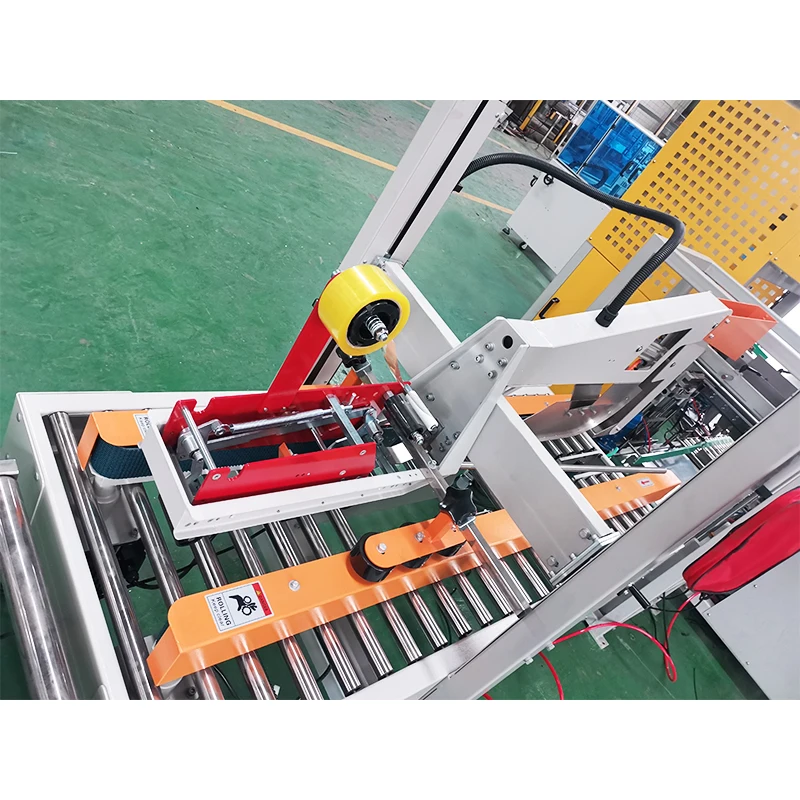 Fully Automatic Food Machine Equipment Drop Type Case Packer Carton Box Packing Sealing Pump PLC Bearing Paper Metal Plastic