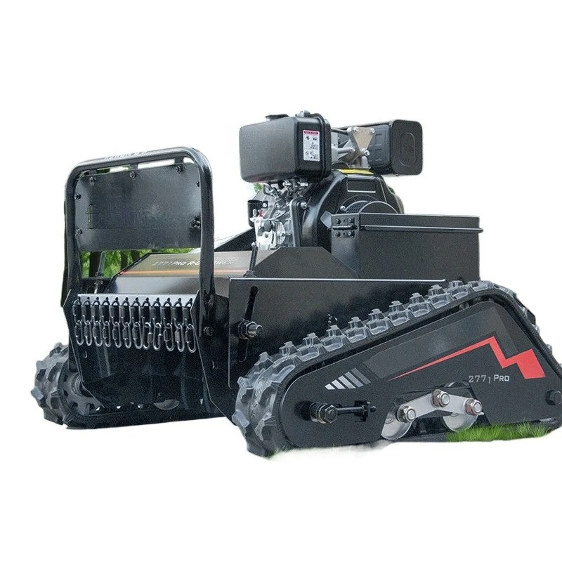 

Fully automatic remote control lawn mower Orchard garden reclaiming wasteland and returning broken grass to the field High