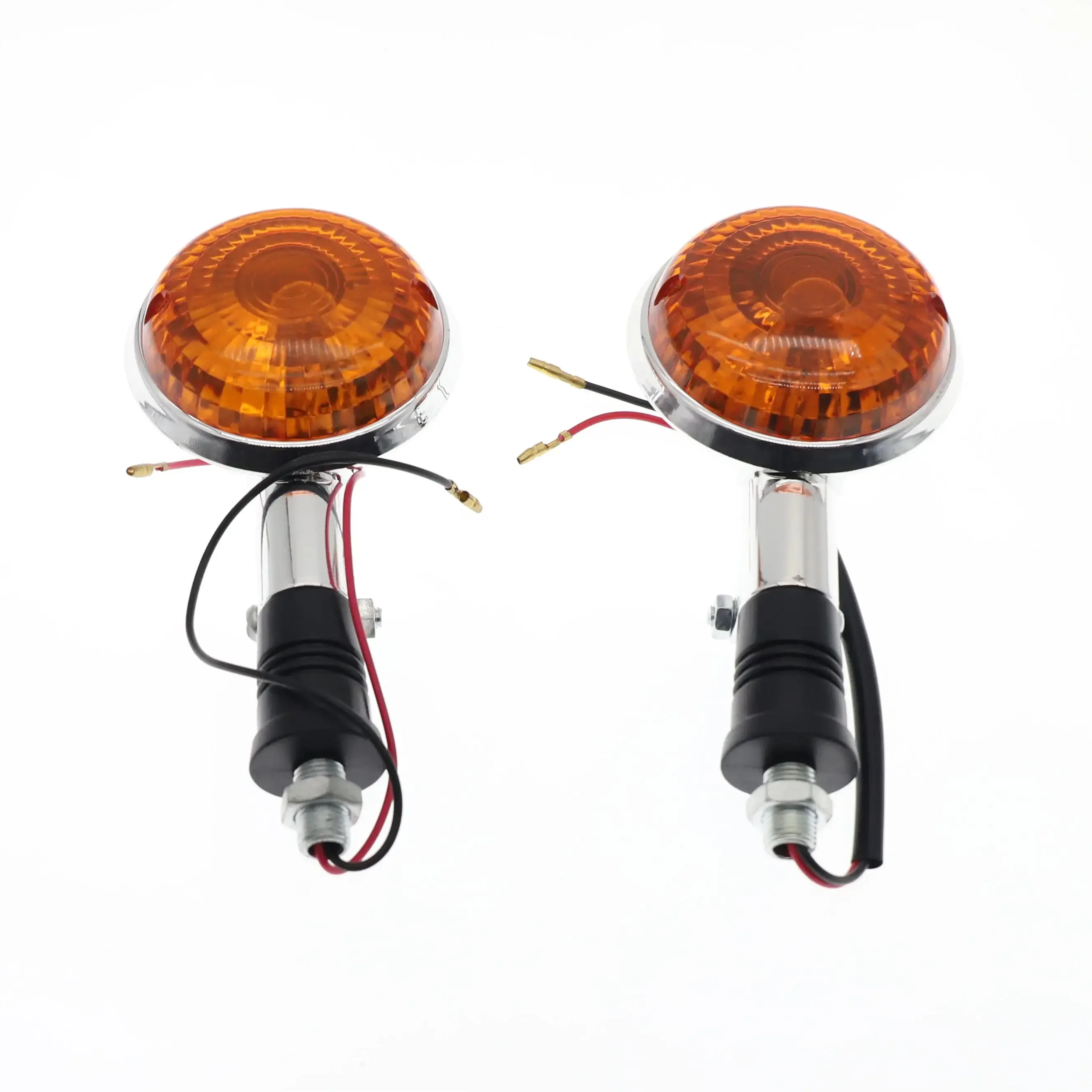 2PCS Motorcycle Turn Signal Light Clear Blinker Indicator Flasher Lamp Universal Modification For YAMAHA Vmax 1200/XJ700/XJ700X 2