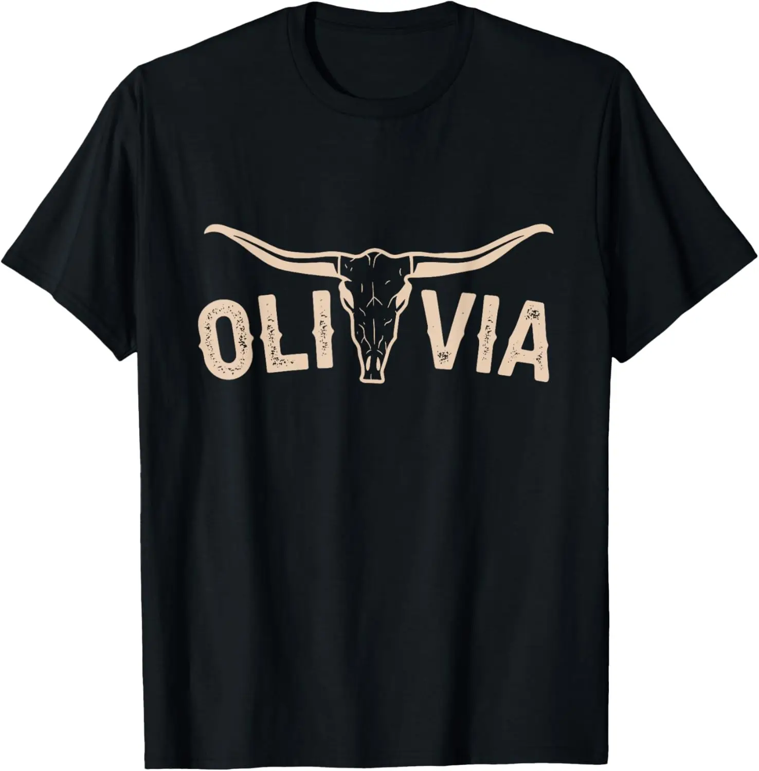 

Футболка с рисунком Olivia Distressed Name Pride Western Bull-Skull