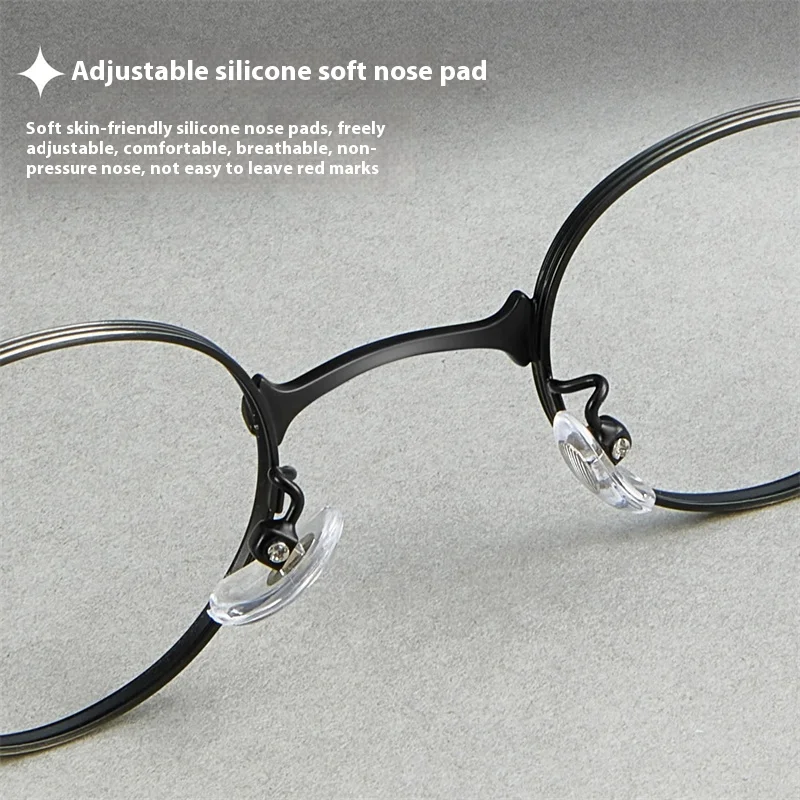 العلامة التجارية الفاخرة النظارات المكررة إطار صغير سبيكة النظارات وصفة طبية نظارات القراءة المألوف وجه صغير قصر النظر النظارات