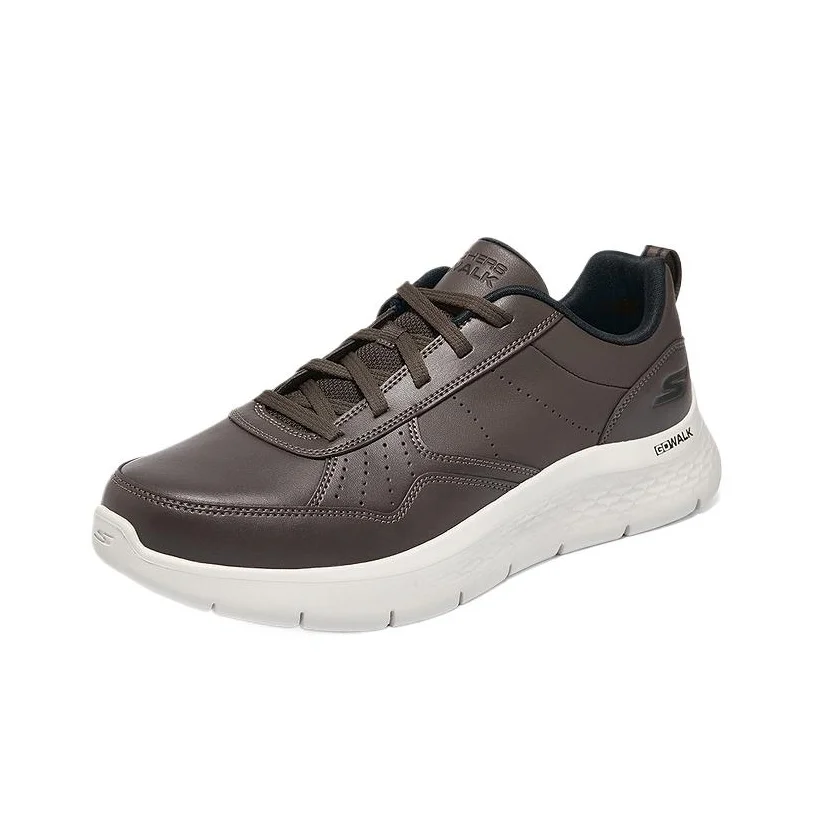 Skechers MEN'S GO WALK Cow Leather Comfortable Abrasion Resistant Abrasion Resistant Low top Casual Shoes Men's Brown 216499-BRN - view 4