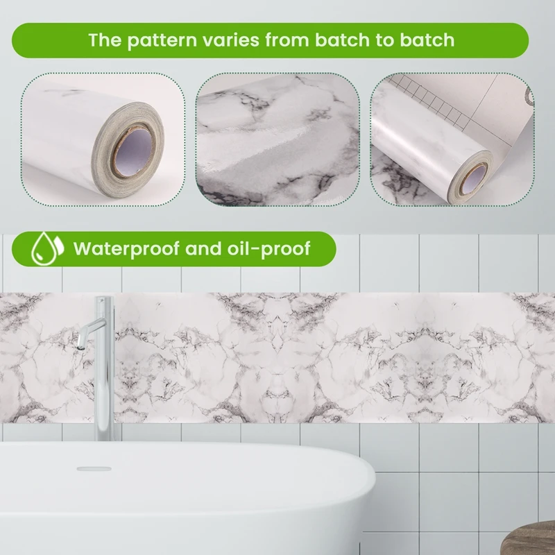 Papel tapiz autoadhesivo de TKOH-40Cmx10m, papel de Contacto para encimera de armario de cocina y baño, pegatinas de pared impermeables para mascotas