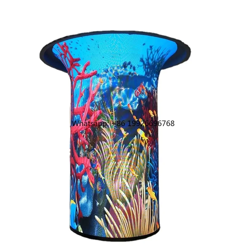 Ball Shape Led Display Soft Custom Pillar Led Irregular Indoor Led Video Commercial Building Wall Displays