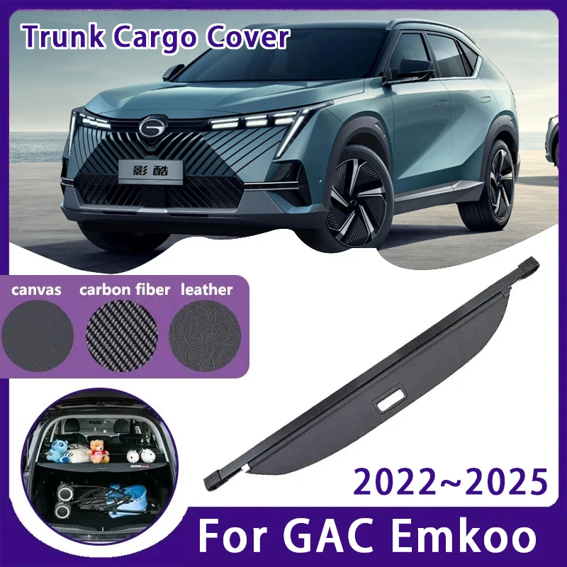 Car Trunk Curtain Cover For GAC Trumpchi Emkoo 2022 2023 2024 2025 Car Trunk Storage Rear Rack Partition Shedes Auto Accessories