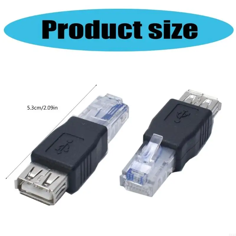 Q84A USB ke Konektor RJ45 untuk Modem ADSL, Kamera Router dengan Fungsi Jaringan