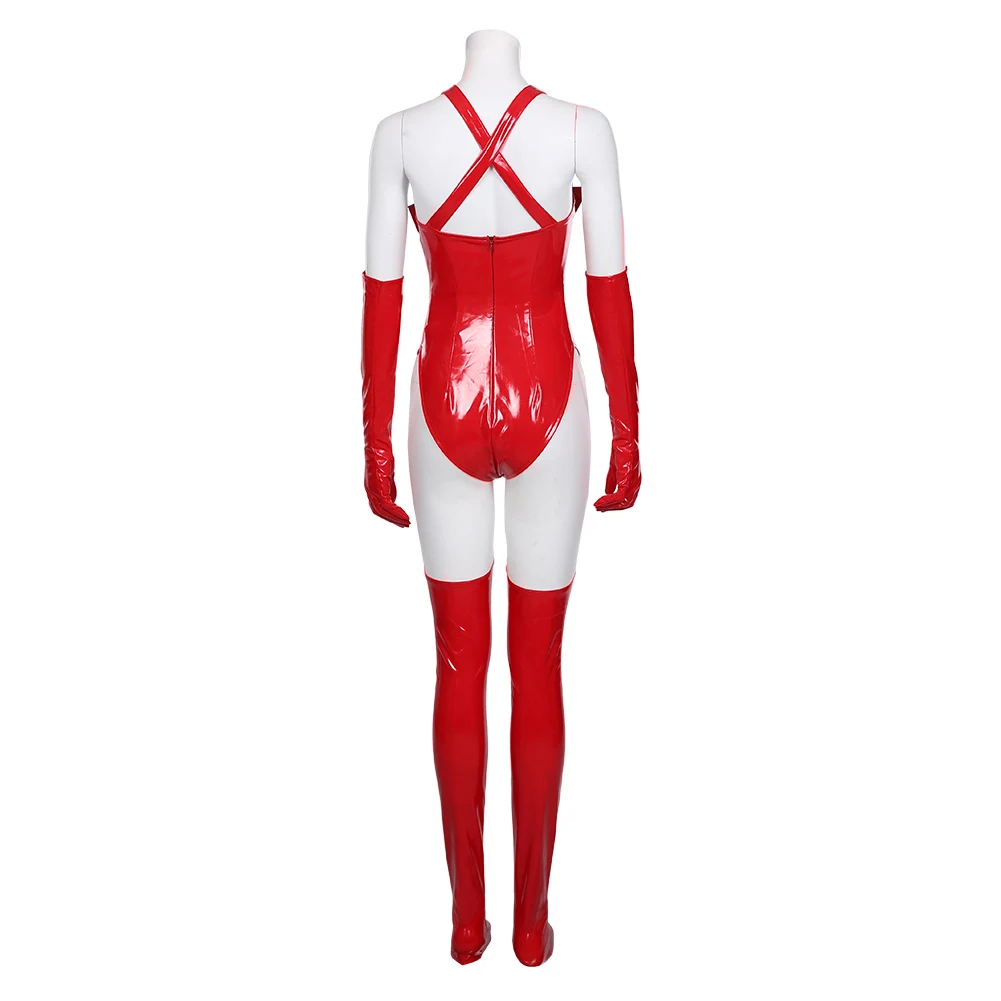 Wanda Vision Scharlaken Heks Wanda Maximoff Cosplay Fantasy Kostuum Vermomming Vrouwen Mantel Jurk Jumpsuit Halloween Carnaval Pak