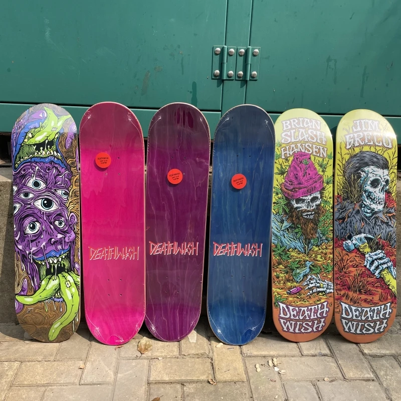 Wish skateboard Decks mesa 100% Canadá América del Norte arce 7 capas prensado en frío cubiertas doble balancín 7,75 8,0 8,25 8,5 pulgadas si