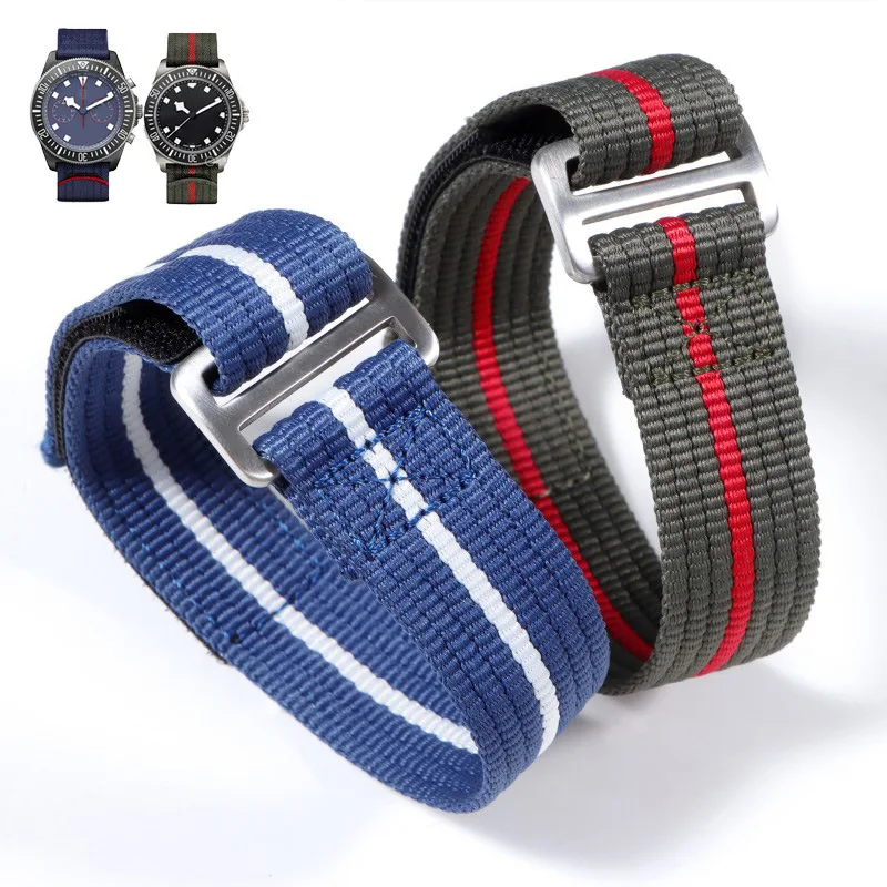 

Nylon Watch Strap 20mm 22mm for Tudor for Seiko for Rolex Men Military Sport Wrist Band Replacement Canvas Wristband