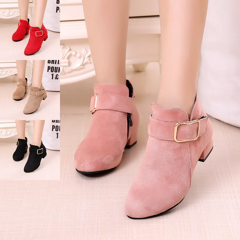New Girl Boots Fashion Simple Classic Child Boots Anti Slip Soft Soled Casual Ankle Boots Retro Daily Elegant Girl Shoes 2025