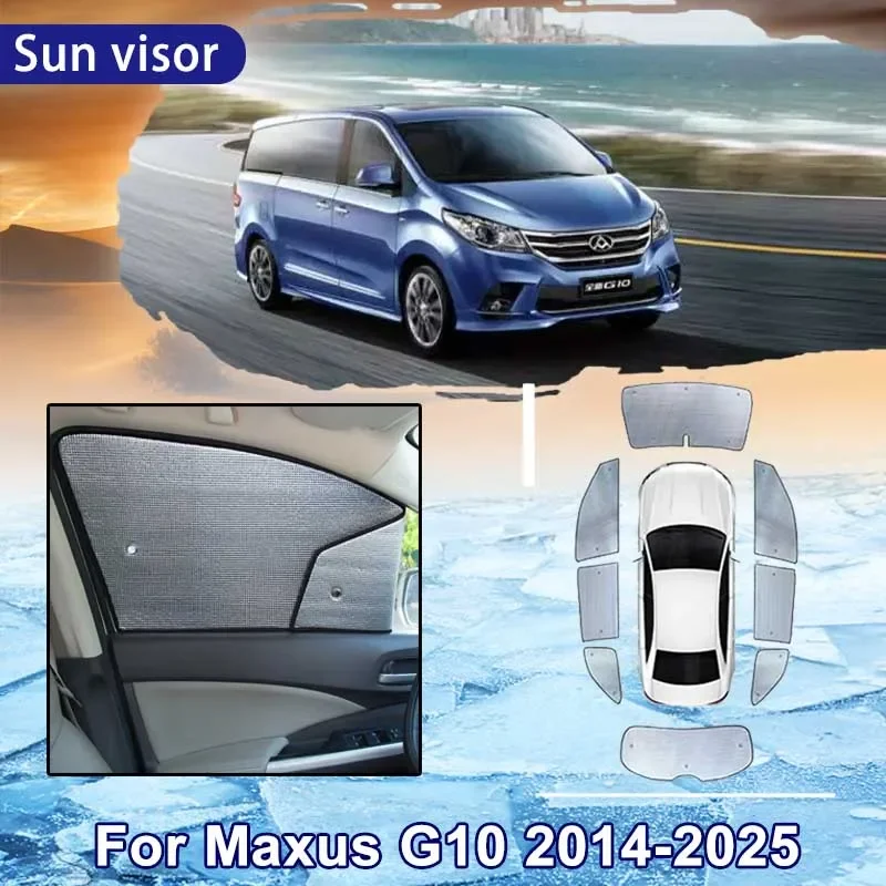 

Car Sun Shade for Maxus LDV G10 2014~2025 2021 2022 2023 2024 Full Coverage Sunshade Windshield Side Window Sunshades Accessory