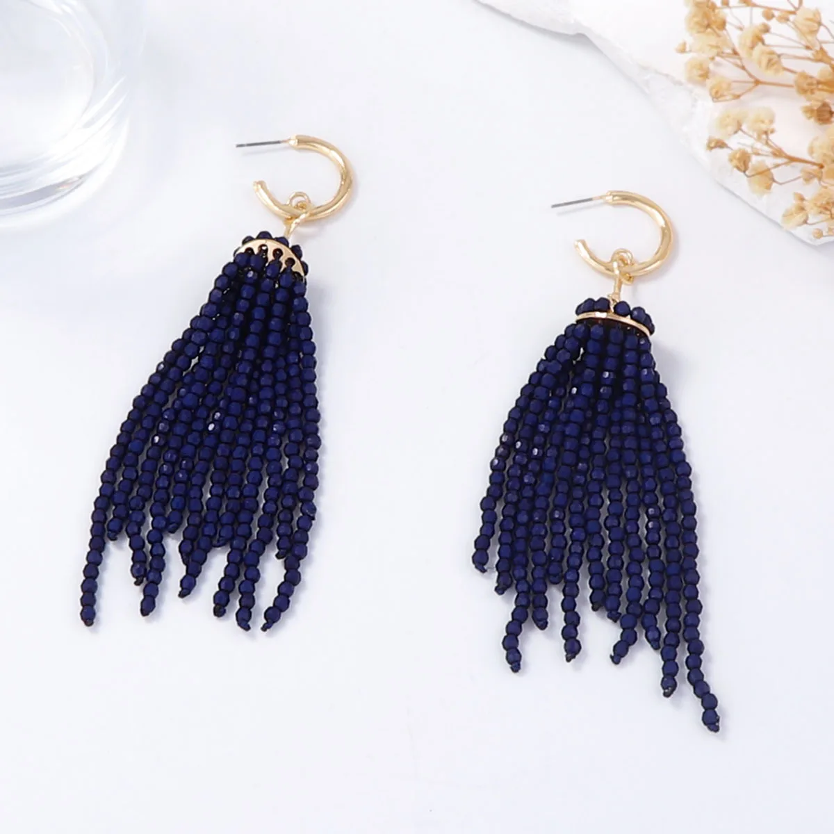 

ZAA Boho Long Tassels Earrings for Women Handmade Seed Beads Drop Earrings Jewelry Gifts