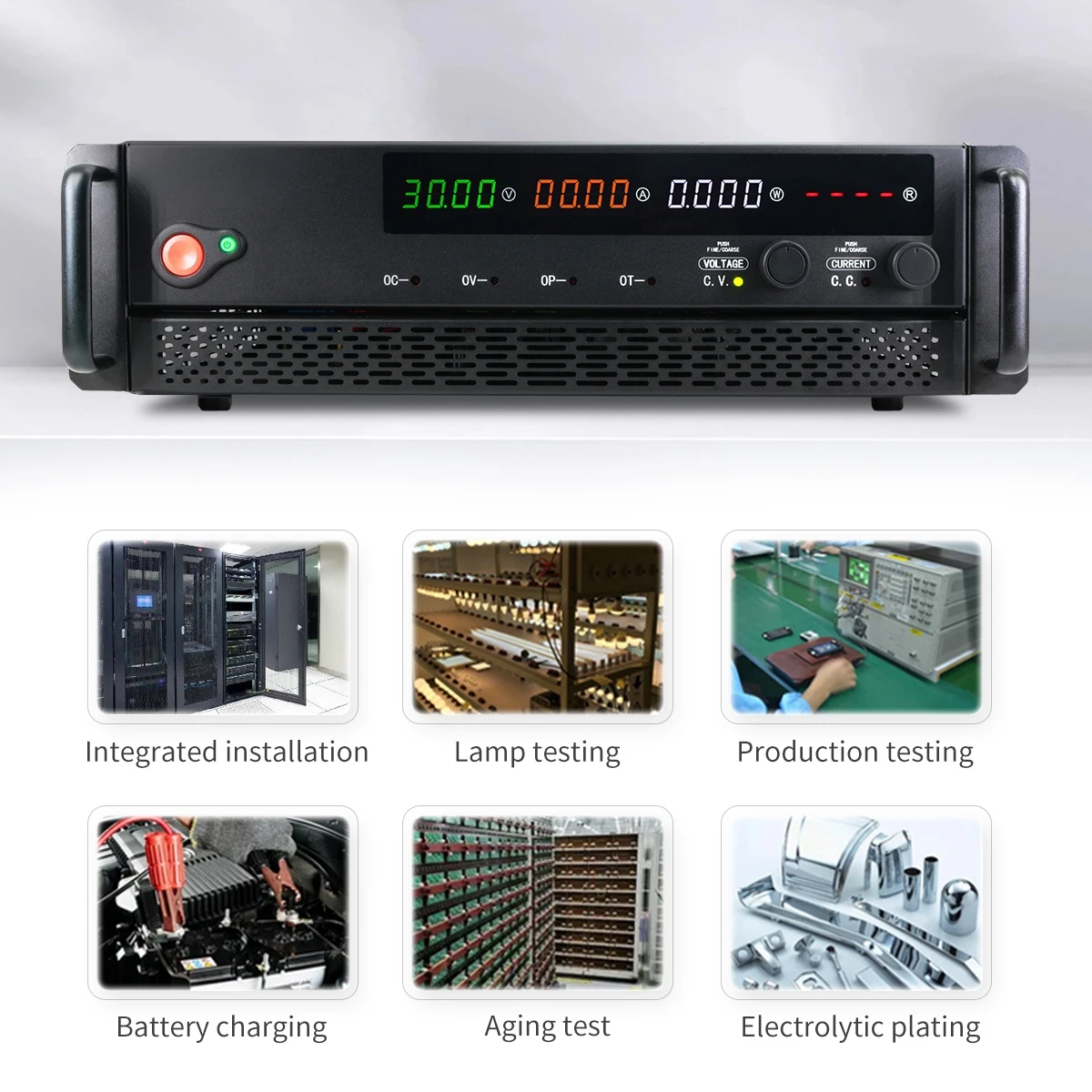 For MYAMI 3U Rack Mounted DC Regulated Power Supply Adjustable Programmable Lab Bench Power Supply 0-50V 20A 30A 50A 60A for