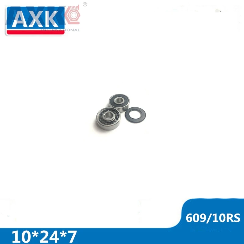 AXK 609/10 Bearing ABEC-1 ( 4 PCS ) 10x24x7 mm Miniature 609-10 Z ZZ Ball Bearings 609/10 RS 2RS Bearing 609/10ZZ 609/10RS