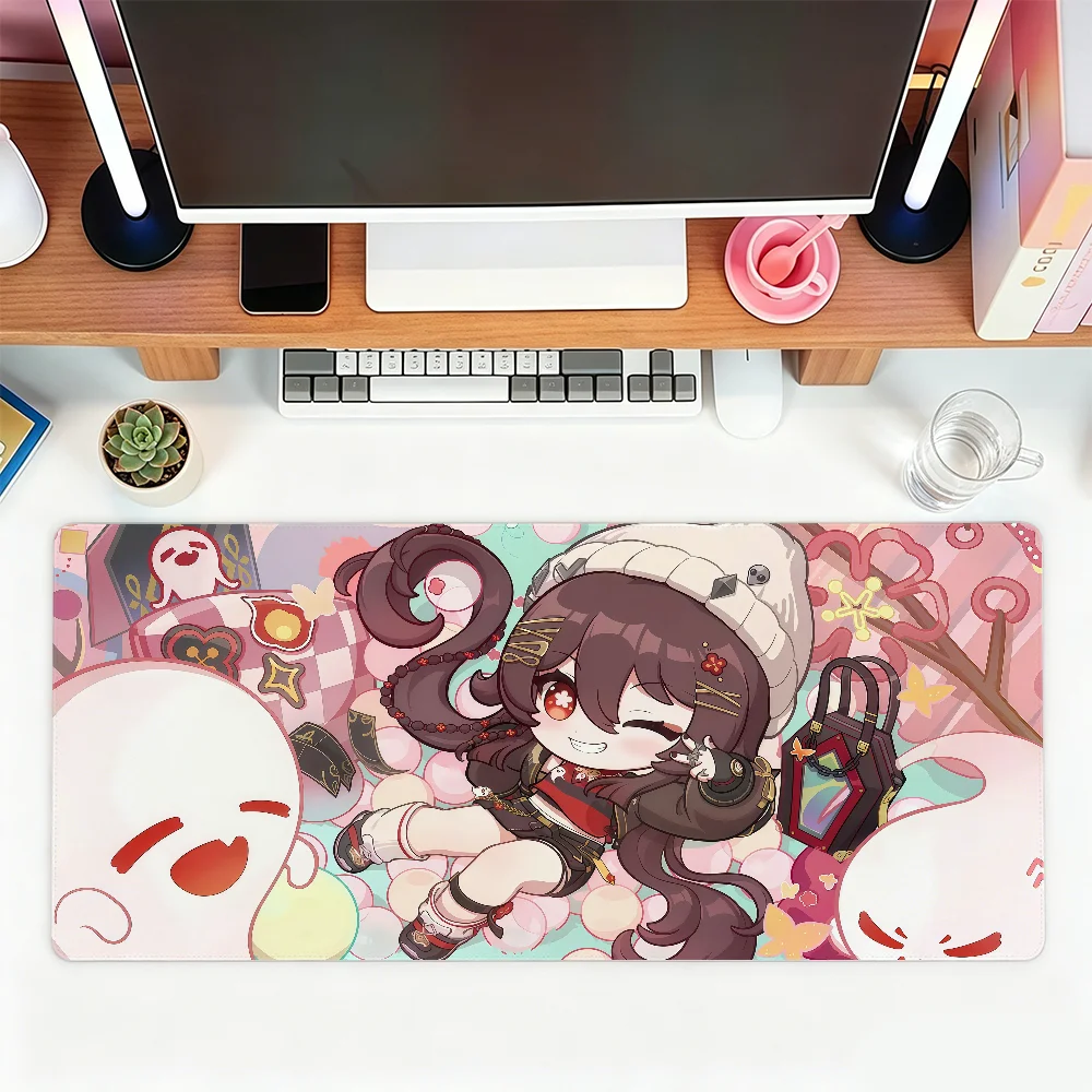 Hu Tao Genshin Impact Mouse Pad For Office Gaming And Keyboards Non-Slip Large Waterproof view 6