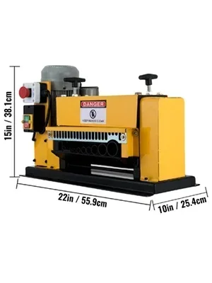 SIHAO Elektrische automatische Abisoliermaschine, Drahtbereich 1–38 mm, 11 Kanäle, elektrischer Abisolierer für Kupferdraht und Kabel mit 10 Klingen – Detail 10