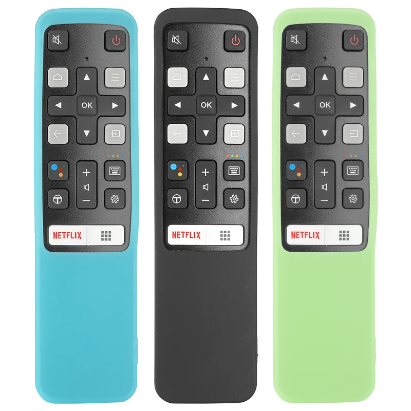 

Silicone Remote Control Case Compatible With TCL RC802V FMR1TV Remote Shockproof Protective Shell Cover With a Lanyard