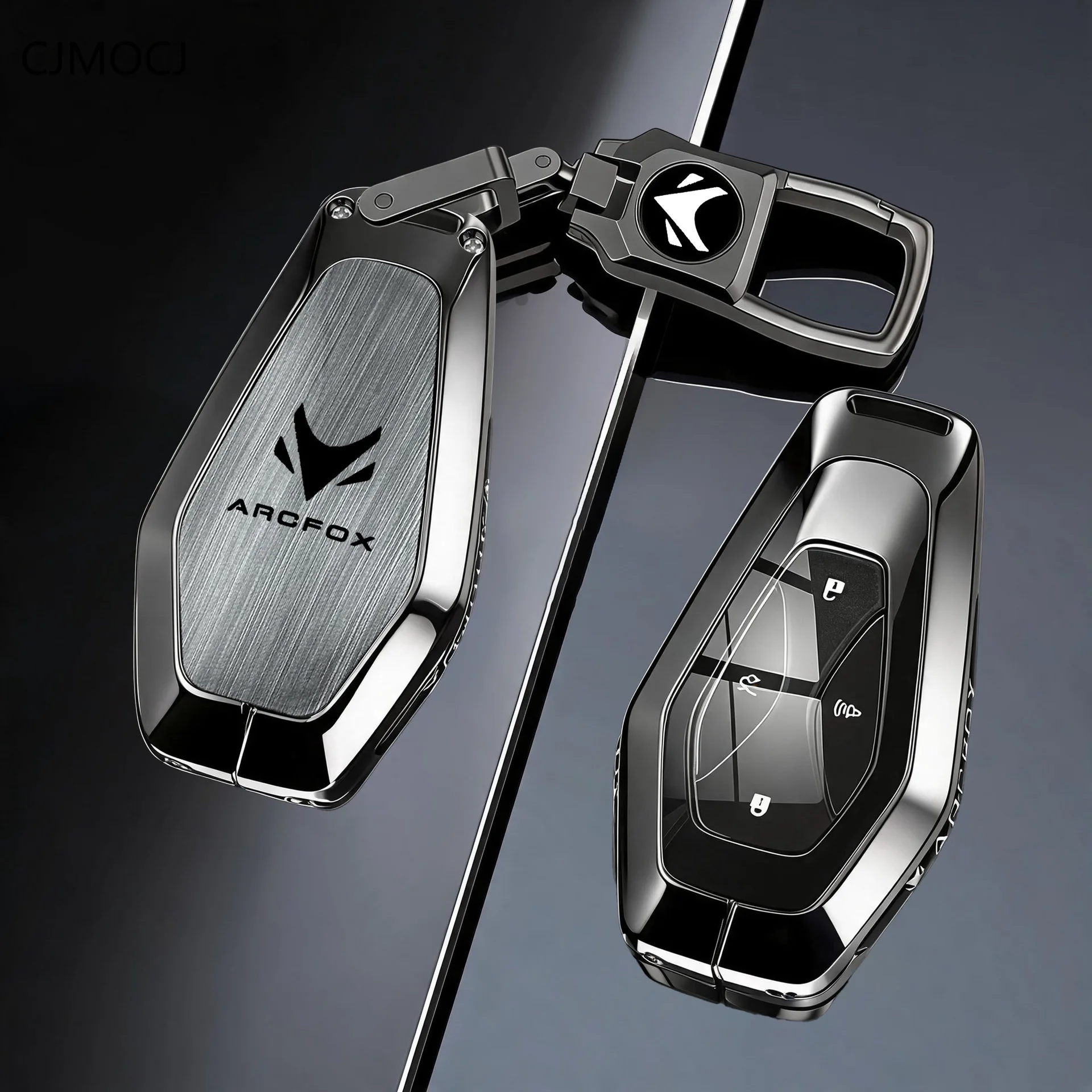 For Arcfox Alpha S5 S6 T5 T6 S T Wentao V9 Key Case Cover, Metal Protective Car Key Fob Shell,Smart Keychain, Arcfox Accessories