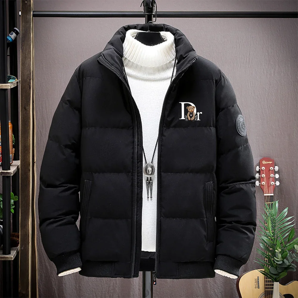 Men's Winter Puffer Jacket 2026 Thick Warm Casual down Coat Lightweight Polyfill Bomber High Quality Fashionable Men's Outerwear