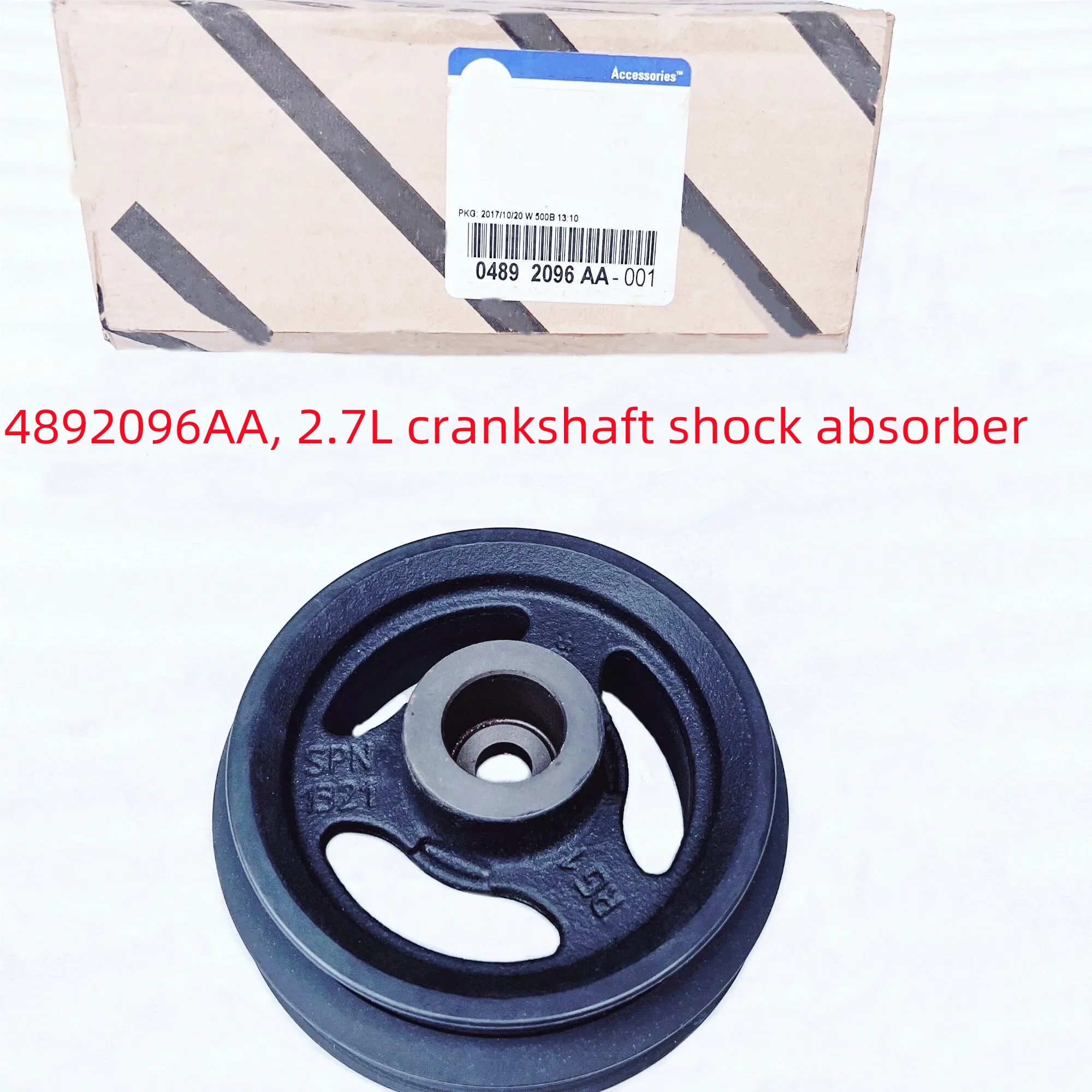 Original Crankshaft Vibration Damper (Crankshaft Pulley) ,4892096AA,Suitable For: 2.7L , JourneyJC,Subrin, Avengers, 2007-2010
