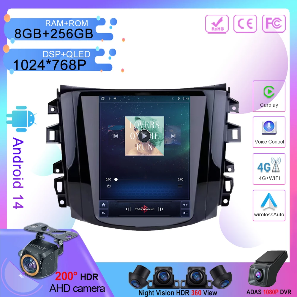 

Android 14 For Nissan Navara Terra Frontier NP300 2018 -2020 AutoRadio Carplay 4G Multimedia Player GPS Navigation DSP DVD IPS