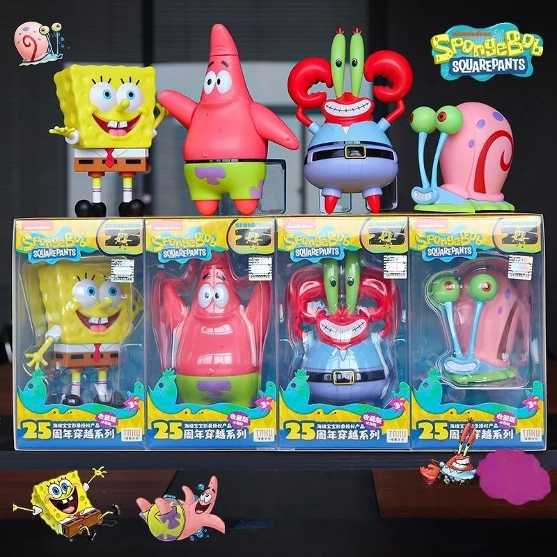

Аниме Губка Патрик Стар настольные украшения рисунок мультфильм Kawaii подарок на день рождения отправить друзьям слепая коробка 2026 новый милый
