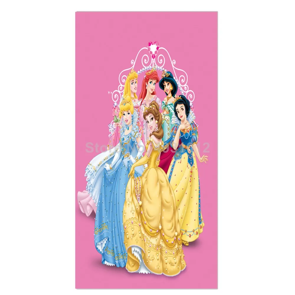 2024 Disney Prinzessin Jasmin Schnee wittchen Bella niedlichen Baby Strand Badet uch Kinder Kinder Mädchen Badet uch Geschenk 75x150cm