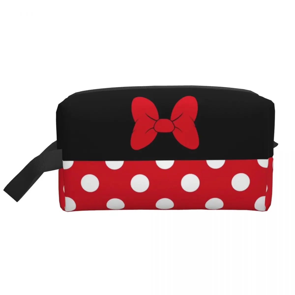 Custom Cartoon Minnie Toiletry Bag for Women Animated Polkadots Cosmetic Makeup Organizer Lady Beauty Storage Dopp Kit Case