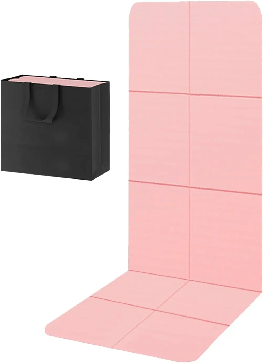 Faltbare Reise-Yogamatte, 6 mm Dicke Rutschfeste TPE-Übungsmatte für Pilates & Outdoor-Nutzung mit Tragetasche