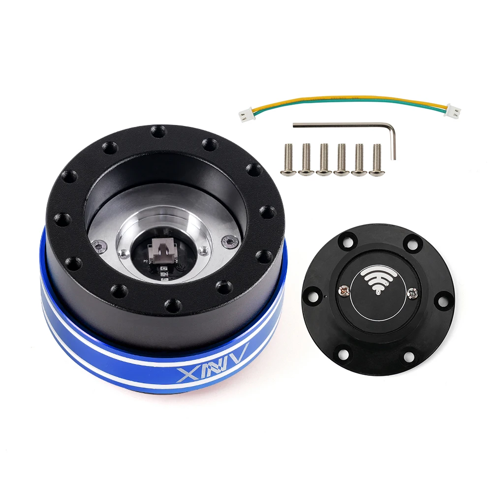 RASTP-70MM 6 Hole Racing Simulator Game Steering Wheel Quick Release Hub Adapter For MOZA Simagic M10 A/Mini Euro Truck QR040