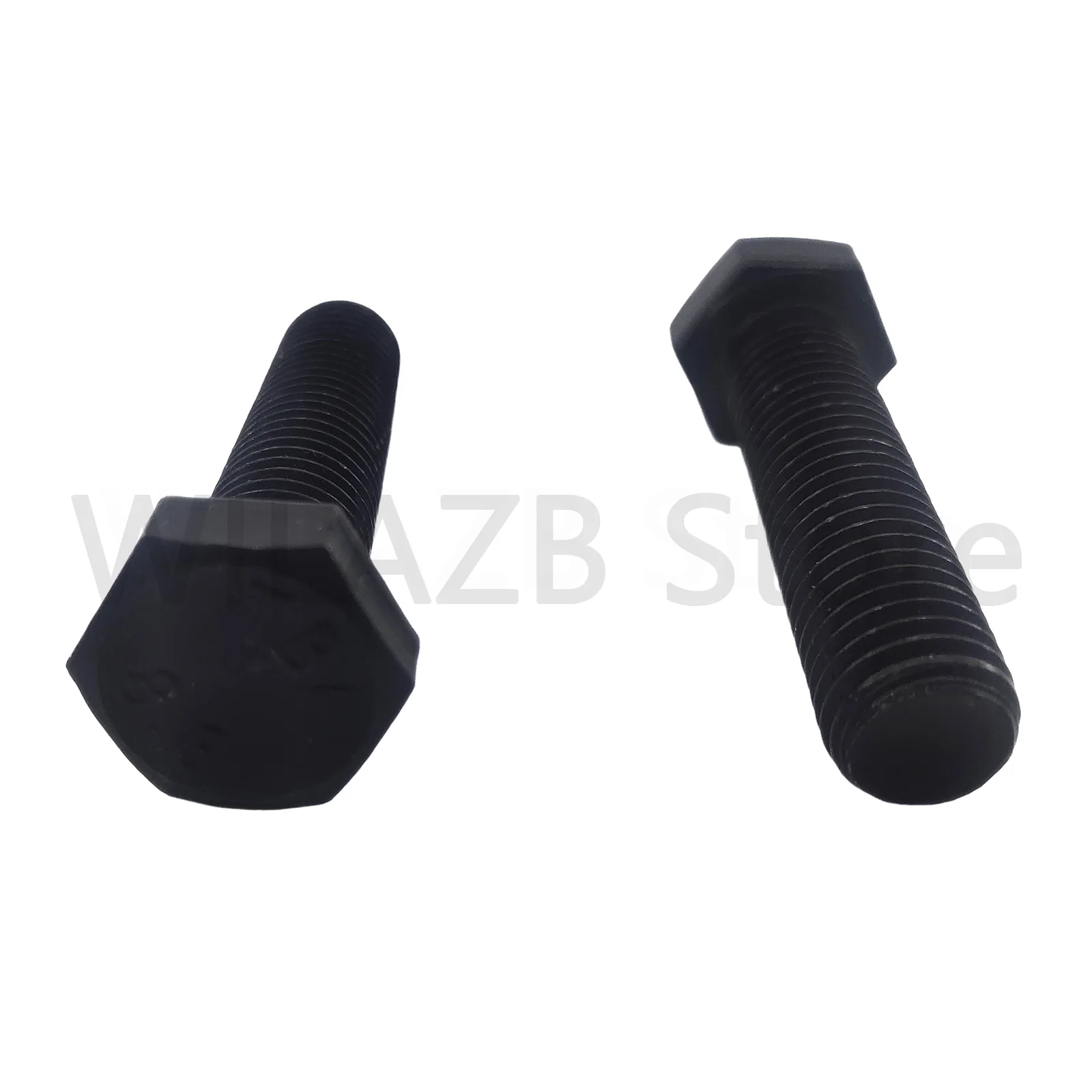 Fully Threaded M3 M4 M5 M6 M8 M10 M12 DIN933 Black Grade 8.8 Carbon Steel External Outside Hex Hexagon Head Screw Bolt GB5783