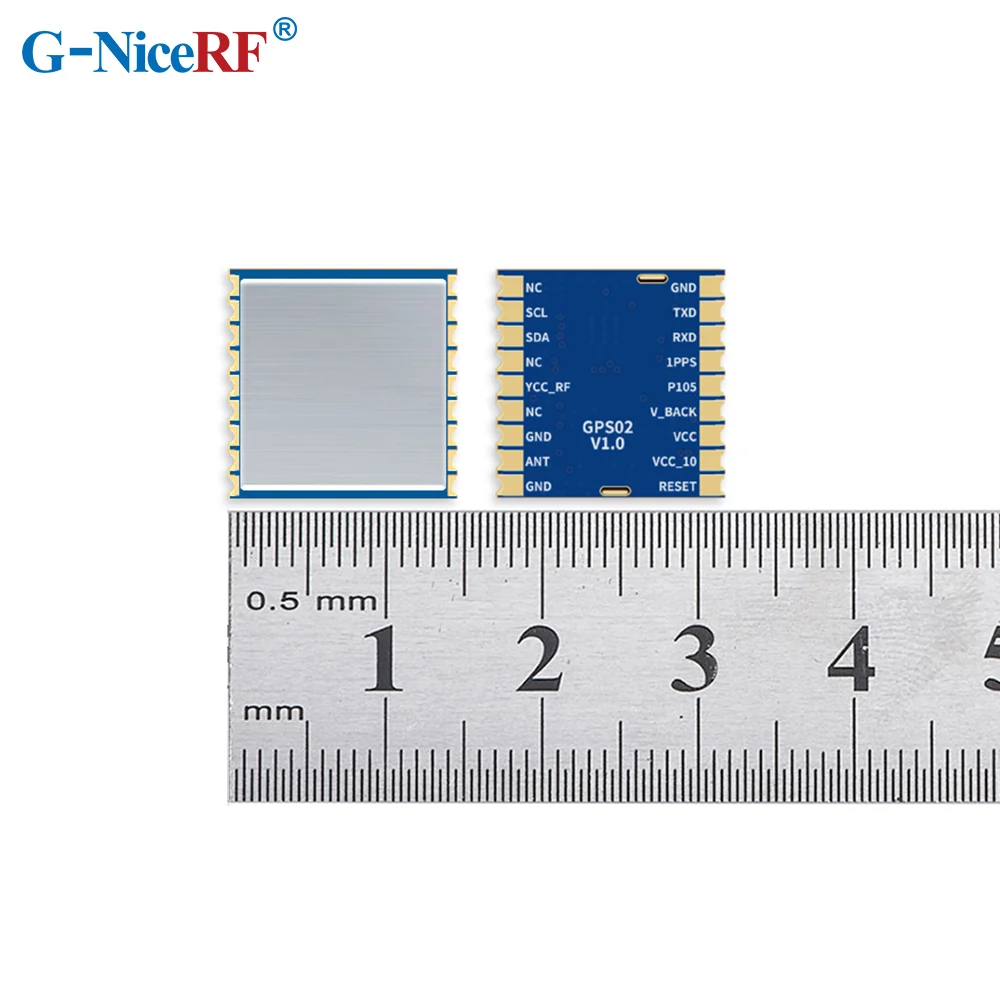 G-NiceRF | 2PCS GPS02-UBX Quad-Mode Satellite UBLOX GPS Module With Latest UBLOX IC M10 Series And ESD Protection