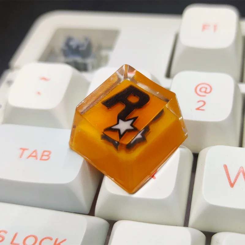 R star logo three-dimensional icon personalized customization resin mechanical keyboard customization keycaps